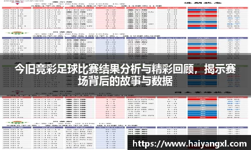 今旧竞彩足球比赛结果分析与精彩回顾，揭示赛场背后的故事与数据
